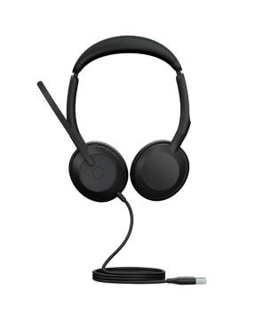 Jabra Evolve2 50 UC USB-A Bluetooth Stereo Wireless Headset With COMSOL 10W Wireless Charging Pad In Black 25089-989-999-CHARGER