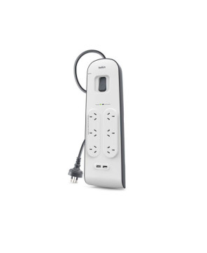 Buy Belkin 2.4 Amp 6 Outlet Surge Protector Strip BSV604AU2M for Laptop, Gaming Consoles