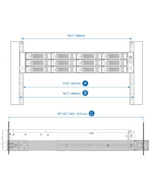 Buy QNAP RAIL-B02 Rail Kit for 1U and 2U QNAP NAS