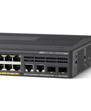 Cisco Catalyst 2960-X 24 GigE PoE 110W, 2xSFP + 2x1GBT, LAN Base WS-C2960X-24PSQ-L