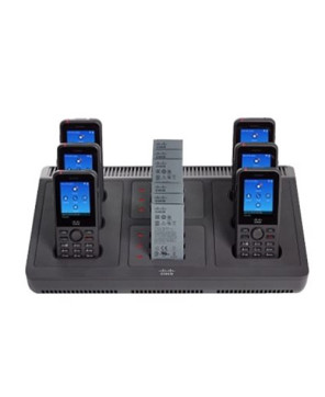 Cisco Wireless IP Phone 8821 Multi Charger CP-MCHGR8821BUN-RF (with power cube, power adapter and country clip)