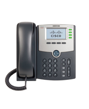 Cisco SPA504G-RF 4 Line IP Phone in Gray w/ Display PoE 2-Port