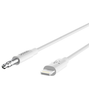 Belkin 1M Lightning Connector to 3.5mm Audio Cable in White AV10172BT03-WHT