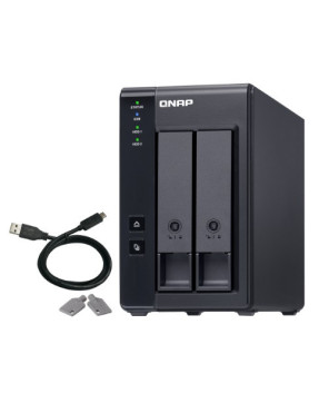 QNAP TR-002 2 Bay USB Type-C Direct Attached Storage with Hardware RAID