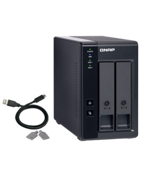 QNAP TR-002 2 Bay USB Type-C Direct Attached Storage with Hardware RAID