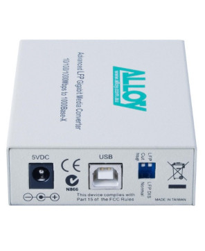 Buy Alloy 10Km 10/100/1000Base-T to Single Mode 1310nm Gigabit Fibre LC Converter GCR2000LC.10