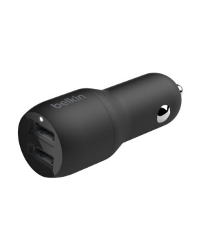 Buy Belkin 2-Port 12W/2.4A USB-A Car Charger USB-A to USB-C Cable CCE001BT1MBK