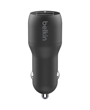 Buy Belkin 2-Port 12W/2.4A USB-A Car Charger USB-A to USB-C Cable CCE001BT1MBK