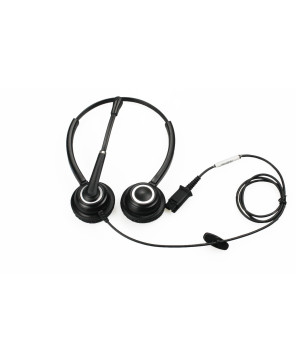 Bundle TTS 612D Stereo Noise-Cancelling QD Headset with TTS-USB002 P-QD to USB Bottom Lead