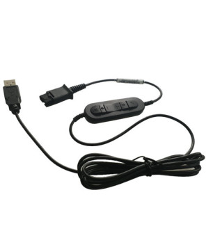 Bundle TTS 612D Stereo Noise-Cancelling QD Headset with TTS-USB002 P-QD to USB Bottom Lead