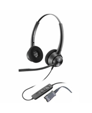 HP Poly/Plantronics EncorePro EP320 Binaural Quick Disconnect Corded Headset 214573-01 / 77T26AA