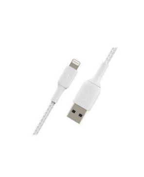 Buy Belkin 2M USB-A to Lightning Charge/Sync Braided Cable in White CAA002BT2MWH for iPhone/iPad