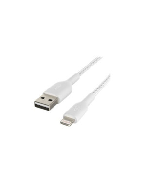 Buy Belkin 2M USB-A to Lightning Charge/Sync Braided Cable in White CAA002BT2MWH for iPhone/iPad