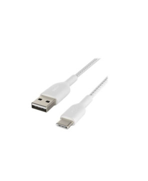 Buy Belkin 2M USB-C to USB-A Braided Charge/Sync Cable in White CAB002BT2MWH