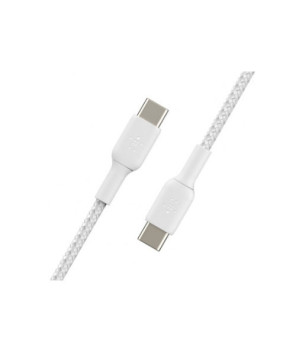 Buy Belkin 1M Braided USB-C to USB-C Charge/Sync Cable in White CAB004BT1MWH