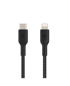 Buy Belkin 2M Braided USB-C To Lightning Charge/Sync Cable CAA004BT2MBK for Apple Devices