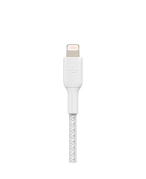 Buy Belkin 1m USB-C to Lightning Charge/Sync Braided Cable in White CAA004BT1MWH for iPhone and iPad