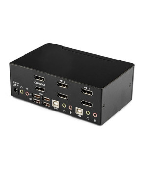 Buy StarTech 2-Port Dual DisplayPort USB KVM Switch with Audio & USB 2.0 Hub SV231DPDDUA for Desktop