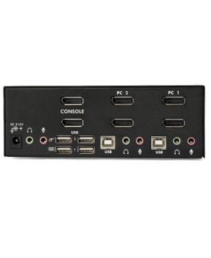 Buy StarTech 2-Port Dual DisplayPort USB KVM Switch with Audio & USB 2.0 Hub SV231DPDDUA for Desktop