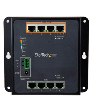 Buy Startech 8-Port (4 PoE+) Gigabit Ethernet Switch IES81GPOEW - Managed - Wall Mount with Front Access