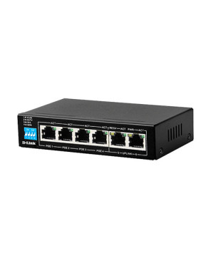 Buy D-Link 6-Port PoE Switch DES-F1006P-E with 4 Long Reach 250m PoE Ports and 2 Uplink Ports