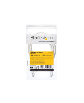 Buy StarTech 2m Thunderbolt 3 Cable TBLT3MM2MW in White