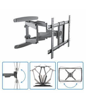 Buy Startech Full Motion Wall Mount FPWARTB2 for Curved Screen Display, Flat Panel Display