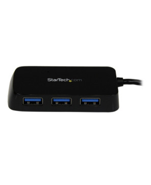 Buy Startech Portable 4 Port SuperSpeed Mini USB 3.0 Hub ST4300MINU3B for PC notebook or Ultrabook Computer