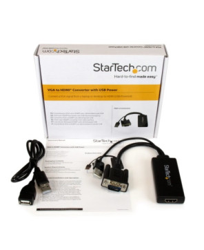 Buy Startech VGA to HDMI Adapter with USB Power and Audio VGA2HDU for Video Device