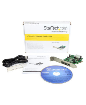 Buy StarTech 3-Port 2b 1a 1394 PCI Express FireWire Card Adapter PEX1394B3 for Desktop PC