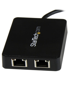 Buy StarTech USB-C to Dual Gigabit Ethernet Adapter with USB-A Port US1GC301AU2R for Computer/Notebook