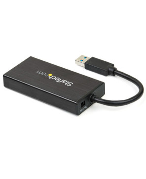 Buy StarTech 3-Port Portable USB 3.0 Hub plus Gigabit Ethernet ST3300GU3B for Laptop