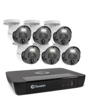 Swann Master-Series 6 Camera with 8 Channel 2TB HDD NVR Security System SWNVK-876806-AU