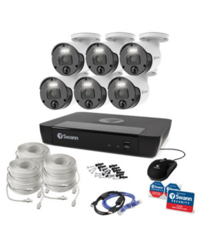 Swann Master-Series 6 Camera with 8 Channel 2TB HDD NVR Security System SWNVK-876806-AU