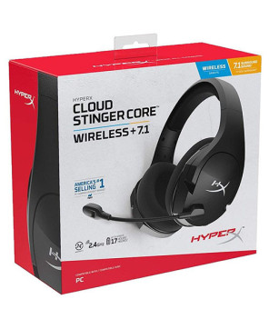 HP HyperX Cloud Stinger Core Wireless +7.1 Gaming Headset HHSS1C-BA-BK/G / 4P4F0AA in Black