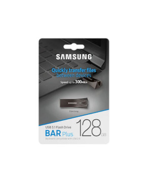 Buy Samsung 128GB USB 3.1 Flash Drive BAR Plus MUF-128BE4/APC in Metallic Gray