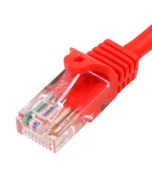 Buy StarTech 5m Cat5e Ethernet Patch Cable with Snagless RJ45 Connectors in Red 45PAT5MRD for Network Device