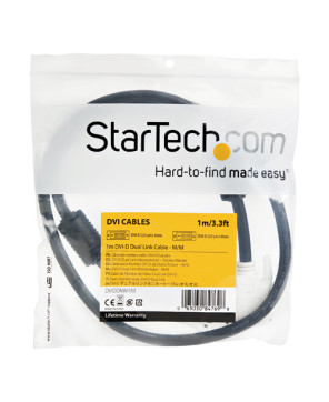 Buy StarTech 1m DVI-D Dual Link Cable Male to Male DVIDDMM1M