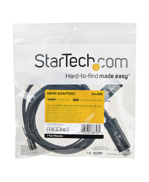 Buy StarTech 6ft HDMI to Mini DisplayPort Cable HD2MDPMM2M - 4K 30Hz