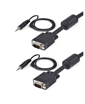 StarTech 10m Coax High Resolution Monitor VGA Video Cable MXTHQMM10MA with Audio HD15 M/M