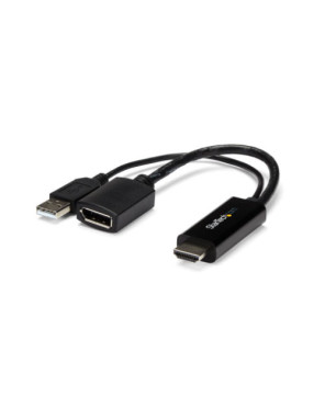 Buy Startech 6 Inch 4K 30Hz HDMI to DisplayPort Video Adapter with USB Power HD2DP