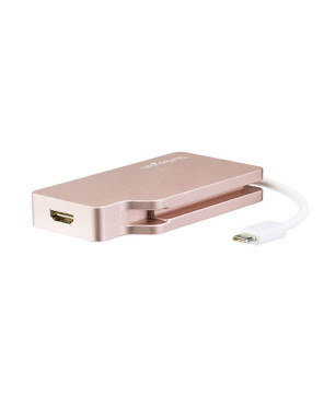 Buy StarTech USB C Multiport Video Adapter CDPVDHDMDPRG with HDMI, VGA, Mini DisplayPort or DVI - Rose Gold