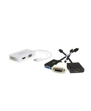 Buy StarTech 3-in-1 Mini DisplayPort to VGA DVI or HDMI Converter MDP2VGDVHDW in White