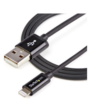 Buy StarTech 1m Black Apple 8-pin Lightning Connector to USB Cable USBLT1MB for iPhone, iPad, iPod Charger Cable