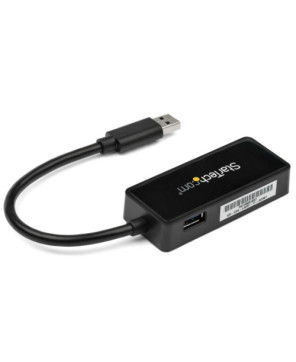 Buy StarTech USB 3.0 to Gigabit Ethernet Adapter NIC with USB Port USB31000SPTB in Black