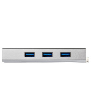 Buy StarTech 3-Port Portable USB 3.0 Hub ST3300G3UA Plus Gigabit Ethernet - Built-In Cable