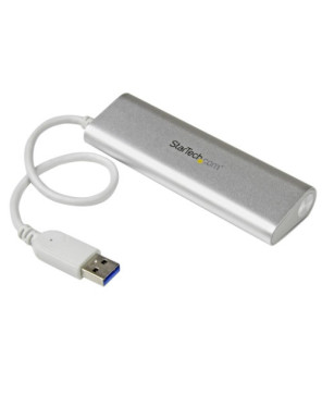 Buy Startech 4-Port Portable USB 3.0 Hub with Built-in Cable ST43004UA for MacBook, Laptop