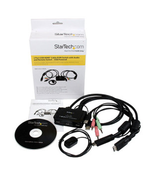 Buy StarTech 2 Port USB HDMI Cable KVM Switch SV211HDUA for Desktop PC