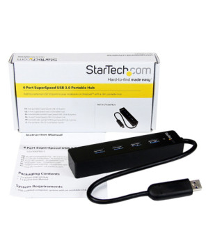 Buy StarTech 4-Port Portable SuperSpeed USB 3.0 Hub ST4300PBU3 for PC, Mac