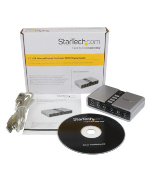 Buy StarTech 7.1 USB Audio Adapter External Sound Card ICUSBAUDIO7D for PC